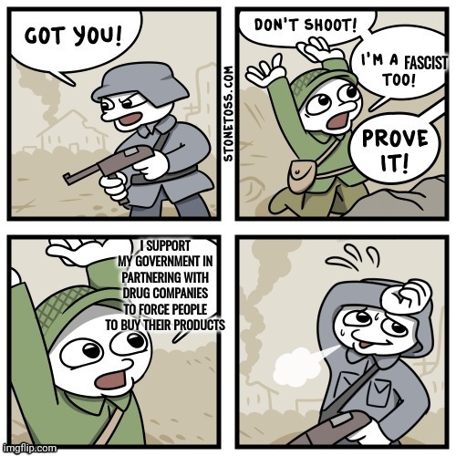 I'm a fascist too! | image tagged in stonetoss,original content | made w/ Imgflip meme maker