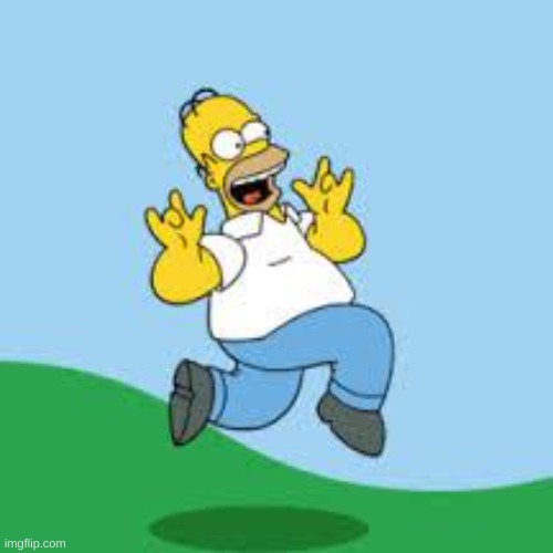 Hooray Homer | image tagged in hooray homer | made w/ Imgflip meme maker