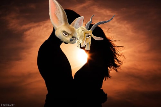 finzelle: romance | image tagged in lovers,zootopia,disney,romance | made w/ Imgflip meme maker