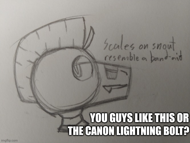 I just wanted to see if I could do something a bit more unique | THE CANON LIGHTNING BOLT? YOU GUYS LIKE THIS OR | image tagged in question | made w/ Imgflip meme maker