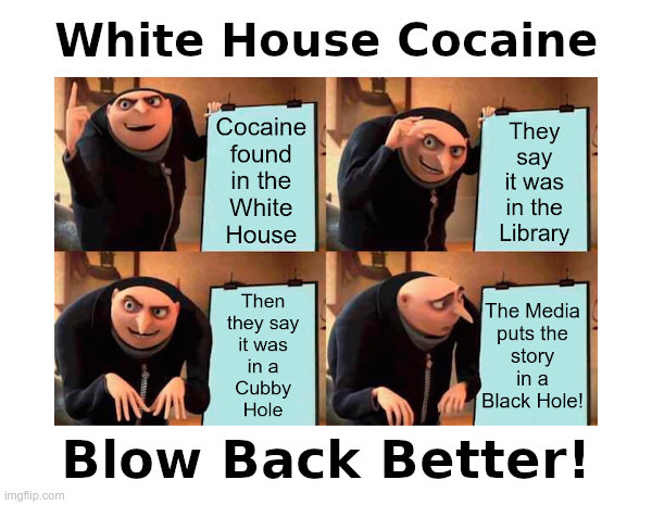 White House Cocaine: Blow Back Better! | image tagged in joe biden,hunter biden,cocaine,build back better,blow back better,gru's plan | made w/ Imgflip meme maker