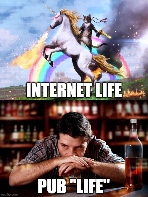 INTERNET LIFE; PUB "LIFE" | image tagged in internet | made w/ Imgflip meme maker