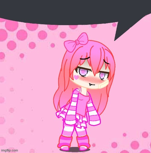 Gacha Preppy Girl Speech Bubble | image tagged in gacha preppy girl speech bubble | made w/ Imgflip meme maker