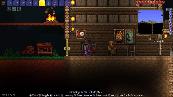 Beat my first boss as Mage class only | image tagged in terraria,gaming,nintendo switch,screenshot | made w/ Imgflip meme maker