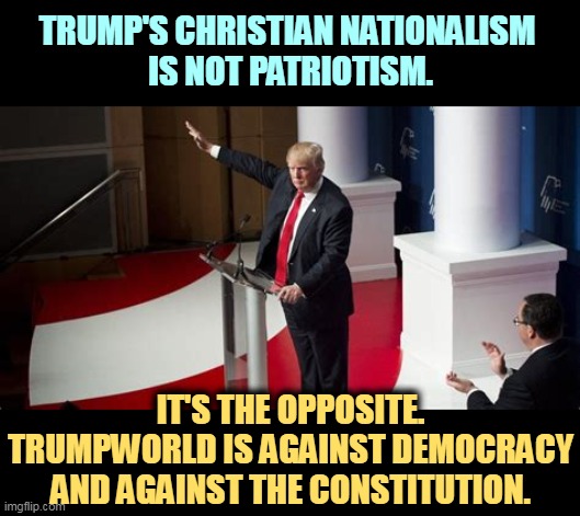 But his boxes! | TRUMP'S CHRISTIAN NATIONALISM 
IS NOT PATRIOTISM. IT'S THE OPPOSITE. TRUMPWORLD IS AGAINST DEMOCRACY AND AGAINST THE CONSTITUTION. | image tagged in trump,christian,white nationalism,democracy,constitution | made w/ Imgflip meme maker