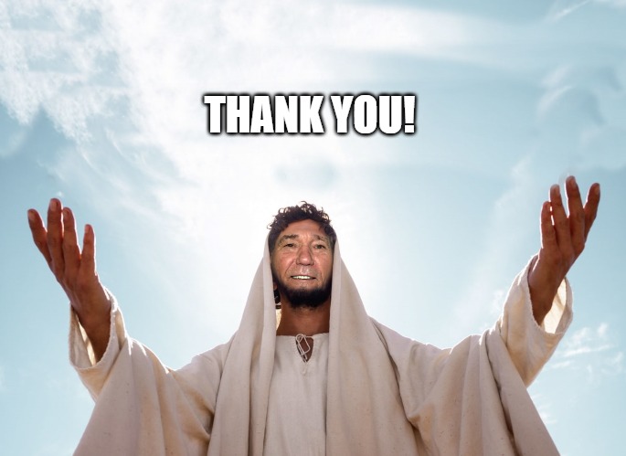 peace | THANK YOU! | image tagged in peace | made w/ Imgflip meme maker