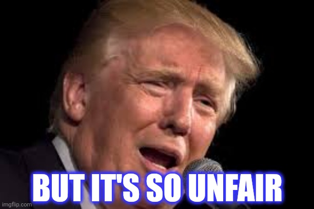 Donald Trump sad | BUT IT'S SO UNFAIR | image tagged in donald trump sad | made w/ Imgflip meme maker
