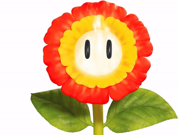 High Quality Dancing Fire Flower Blank Meme Template