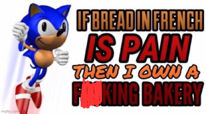 If bread in french is pain | image tagged in if bread in french is pain | made w/ Imgflip meme maker