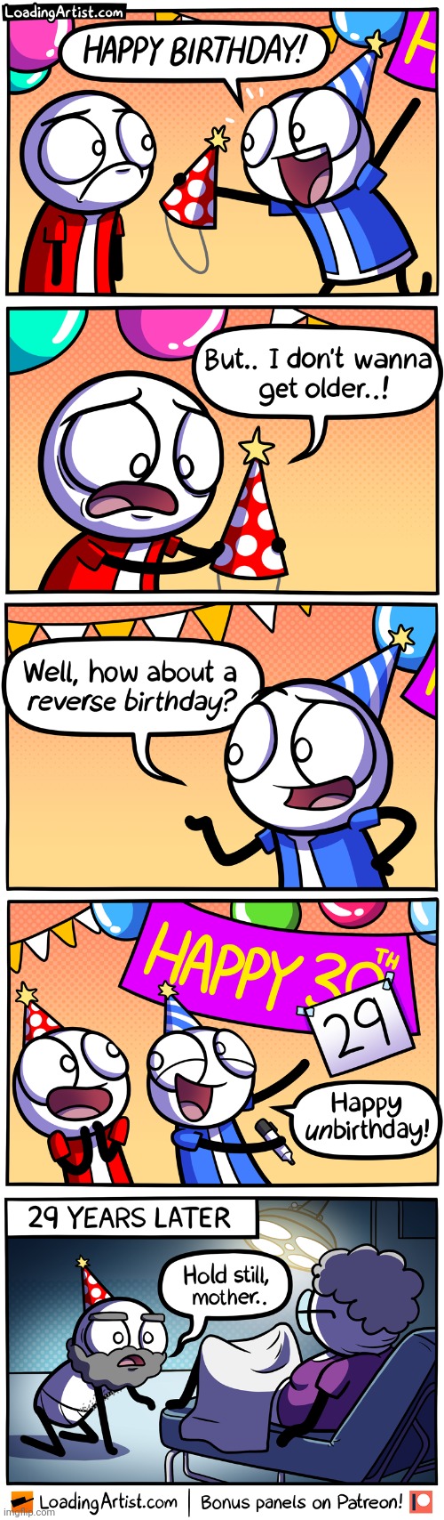 #2,439 | image tagged in comics/cartoons,comics,loading,artist,birthday,young | made w/ Imgflip meme maker