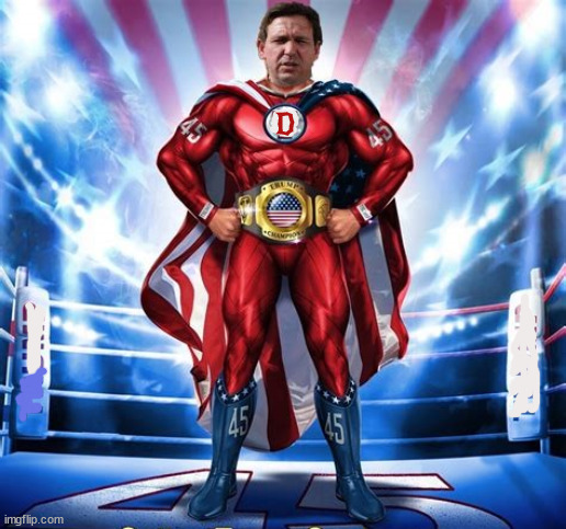 SUPERMACISTMAN | D | image tagged in ron desantis,fascist,loser,racist,florida,idiot | made w/ Imgflip meme maker