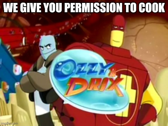 Idk | WE GIVE YOU PERMISSION TO COOK | image tagged in idk | made w/ Imgflip meme maker
