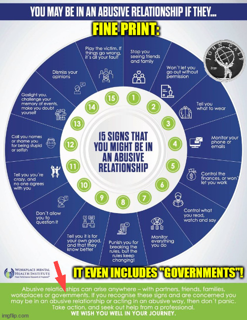 FINE PRINT:; IT EVEN INCLUDES "GOVERNMENTS"! | made w/ Imgflip meme maker