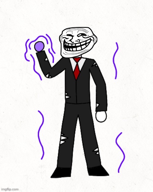 Mr Trollface is now capable of overpowering gods such as eggyhead and inky | made w/ Imgflip meme maker