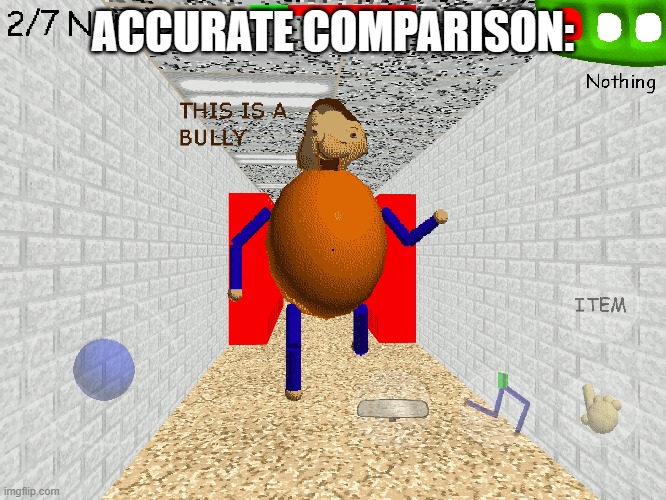 ACCURATE COMPARISON: | made w/ Imgflip meme maker