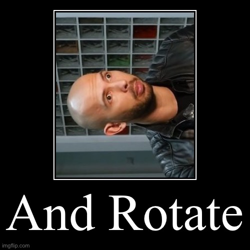 Capitalizing | And Rotate | | image tagged in funny,demotivationals | made w/ Imgflip demotivational maker