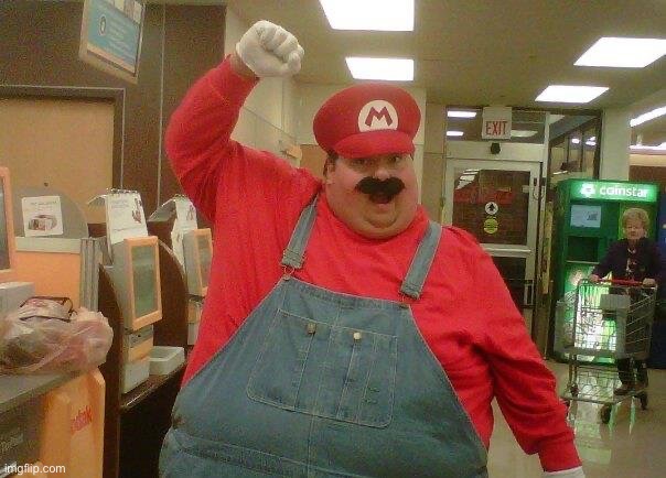 Fat Mario | image tagged in fat mario | made w/ Imgflip meme maker