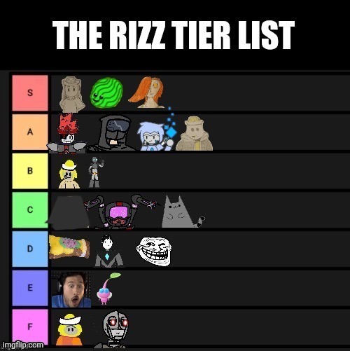 Decided to move Eggy up a bit, he does have some rizz. | made w/ Imgflip meme maker