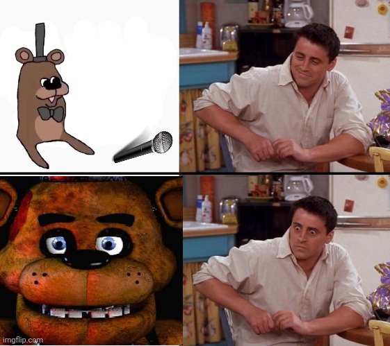 TF | image tagged in comprehending joey,fnaf | made w/ Imgflip meme maker