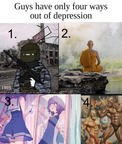 Which one y’all, I’m a WEIRD combo between 1,3, and 4 | 2. 1. 3. 4. | made w/ Imgflip meme maker