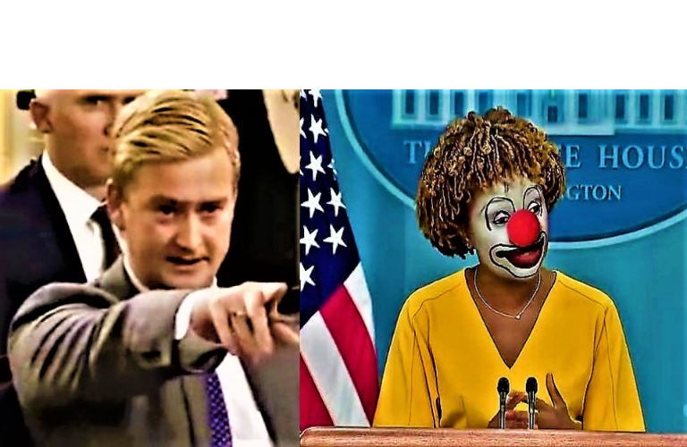 Peter Doocy questions press secretary clown about cocaine Blank Meme Template