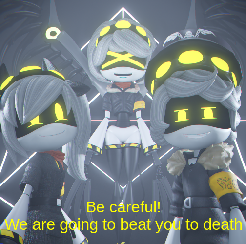 High Quality Be Careful we are going to beat you to death (MD Edition) Blank Meme Template