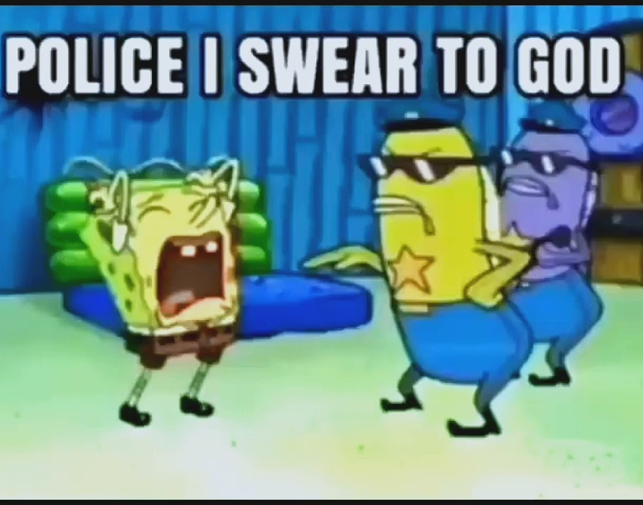 POLICE I SWEAR TO GOD Blank Meme Template