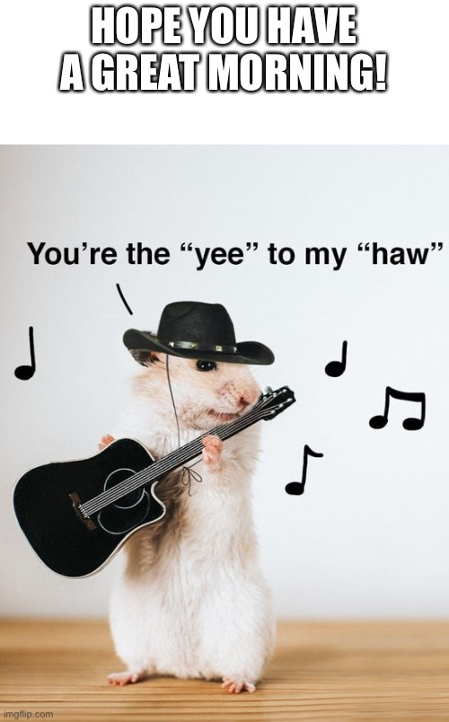 HOPE YOU HAVE A GREAT MORNING! | made w/ Imgflip meme maker