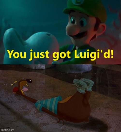 Stupid Gets Luigi'd | image tagged in luigi | made w/ Imgflip meme maker