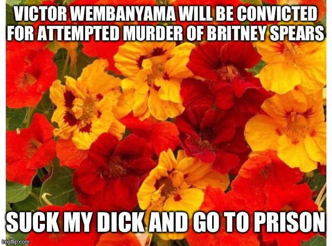 VICTOR WEMBANYAMA WILL BE CONVICTED FOR ATTEMPTED MURDER OF BRITNEY SPEARS; SUCK MY DICK AND GO TO PRISON | made w/ Imgflip meme maker