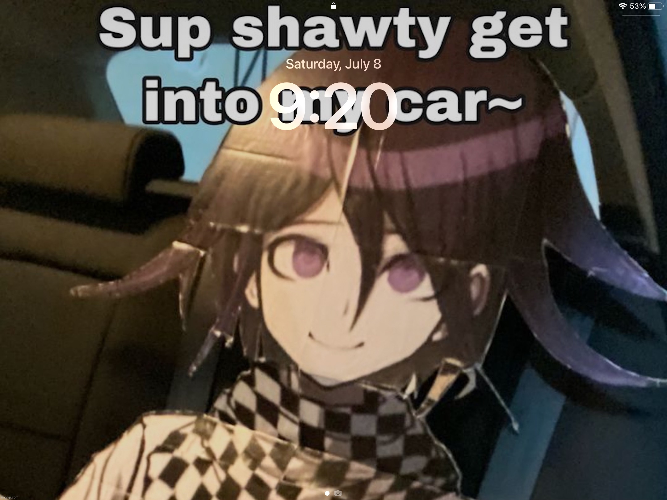 My new Screensaver teehee | image tagged in rate 1/10 | made w/ Imgflip meme maker