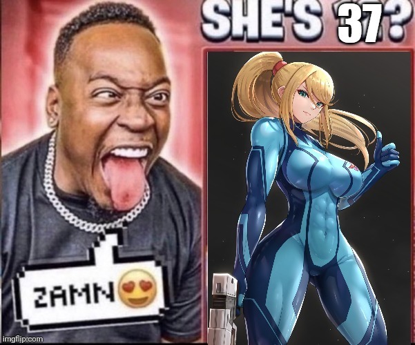 awooga | image tagged in zero suit samus my beloved | made w/ Imgflip meme maker