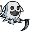 Ghostly dog reaper Blank Meme Template