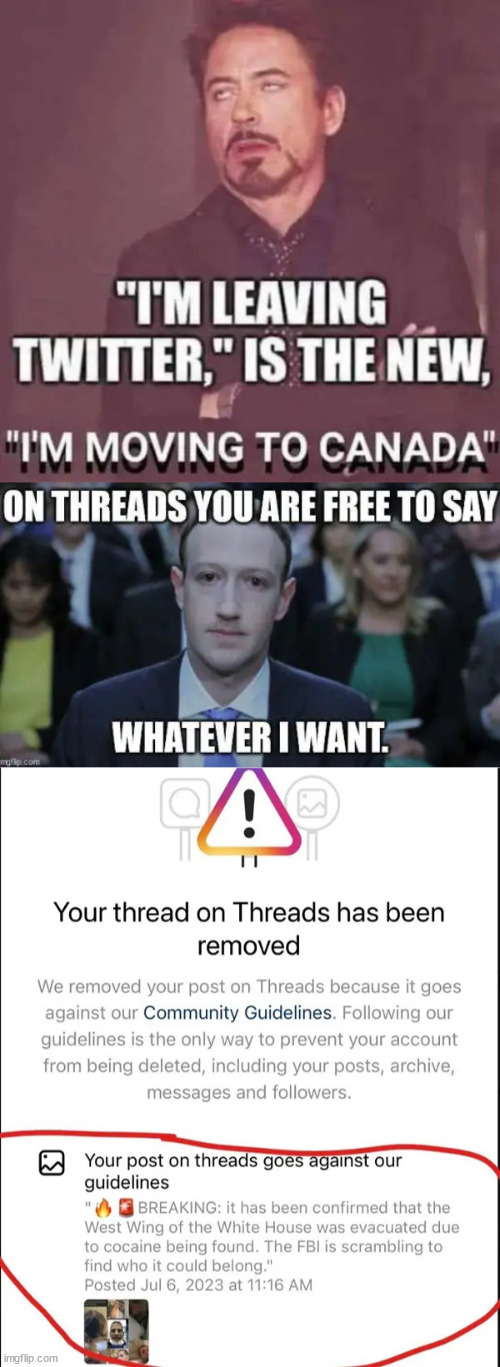 Threads... where the only kind of truth allowed is THEIR truth... | image tagged in liberal,biased media,censorship | made w/ Imgflip meme maker