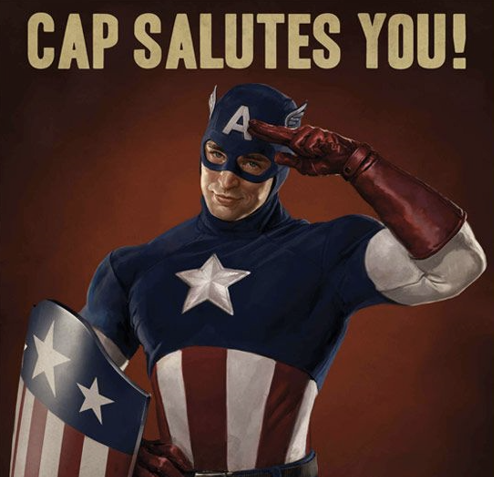 High Quality cap salutes you Blank Meme Template