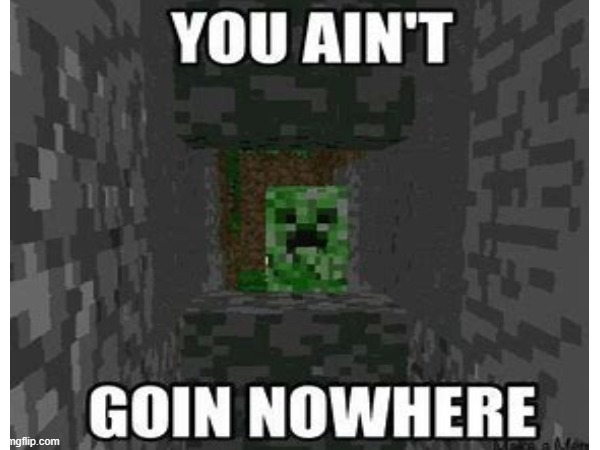 image tagged in minecraft,creeper | made w/ Imgflip meme maker