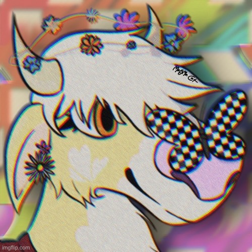 Not me forgetting I have to share my art. (Art by me, character by a friend) | made w/ Imgflip meme maker