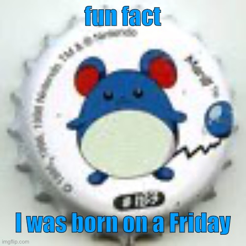 bye chat | fun fact; I was born on a Friday | image tagged in marill 11 | made w/ Imgflip meme maker