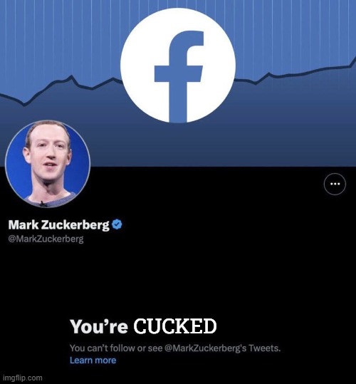 cuckistan | CUCKED | image tagged in facebook,meta,mark zuckerberg,zuckerberg,blocked,cuck | made w/ Imgflip meme maker