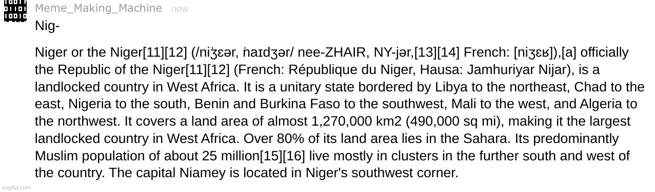 Upvote if you like Niger | made w/ Imgflip meme maker