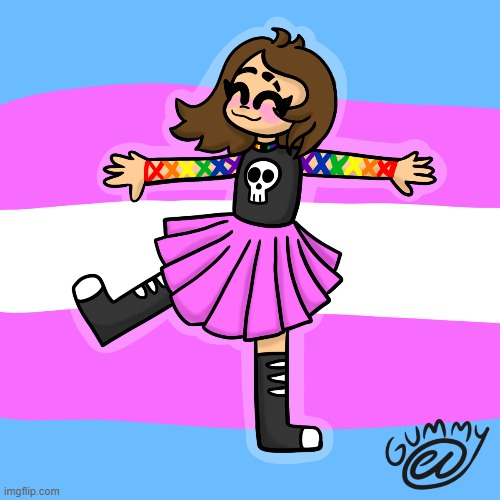skirt go spinny | image tagged in trans,art,lgbtq,transgender | made w/ Imgflip meme maker