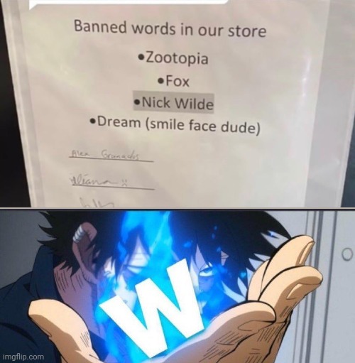 W store | image tagged in winning,banned,zootopia,anti furry | made w/ Imgflip meme maker