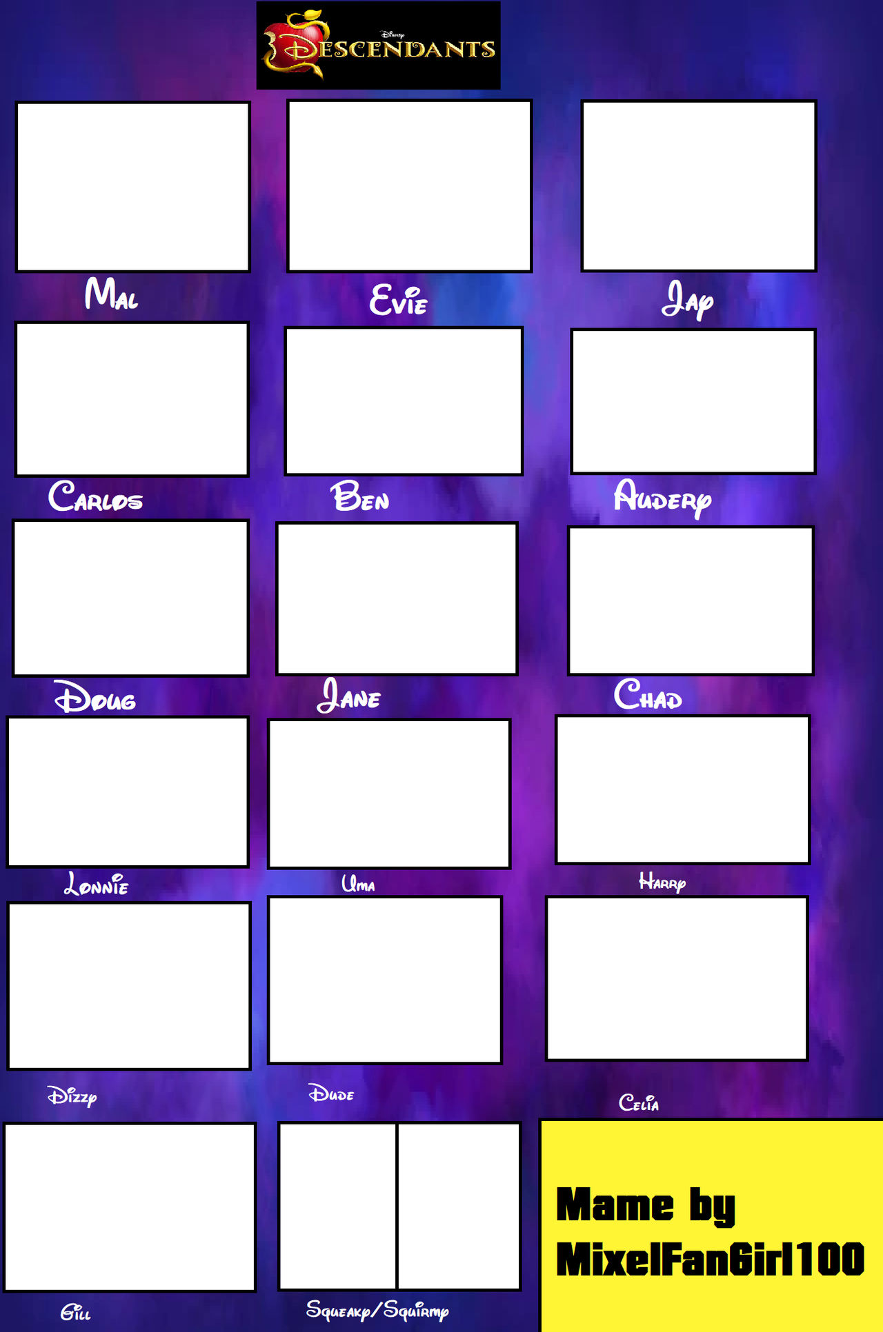 Descendants Blank Meme Template