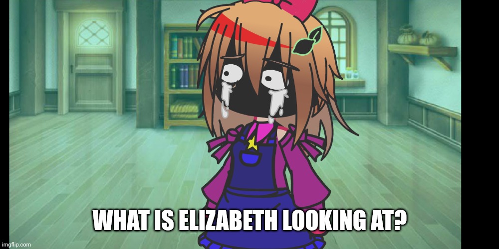 What is she looking at? | WHAT IS ELIZABETH LOOKING AT? | made w/ Imgflip meme maker