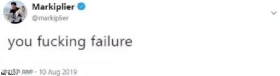 You fucking failure | image tagged in you fucking failure | made w/ Imgflip meme maker