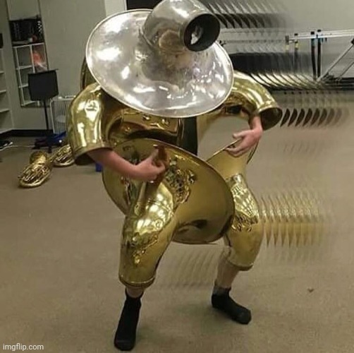 Tuba entertainer | image tagged in tuba entertainer | made w/ Imgflip meme maker