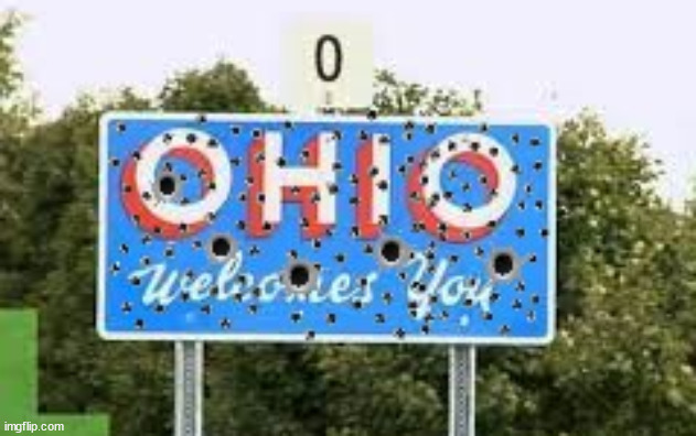 Ohio pro death | image tagged in ohio welcomes you,2nd amendment,pro death,nra,maga,guns | made w/ Imgflip meme maker