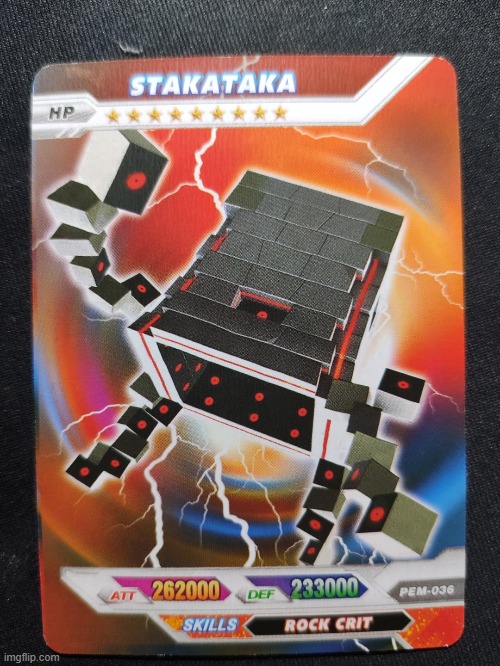 crappy off brand stakataka card | image tagged in off brand,memes,funny,pokemon card | made w/ Imgflip meme maker