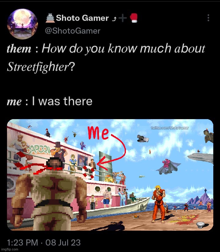 I was there , Street Fighter | image tagged in street fighter,streetfighter,streetfighterii,street fighter ii,streetfighter2,street fighter 2 | made w/ Imgflip meme maker