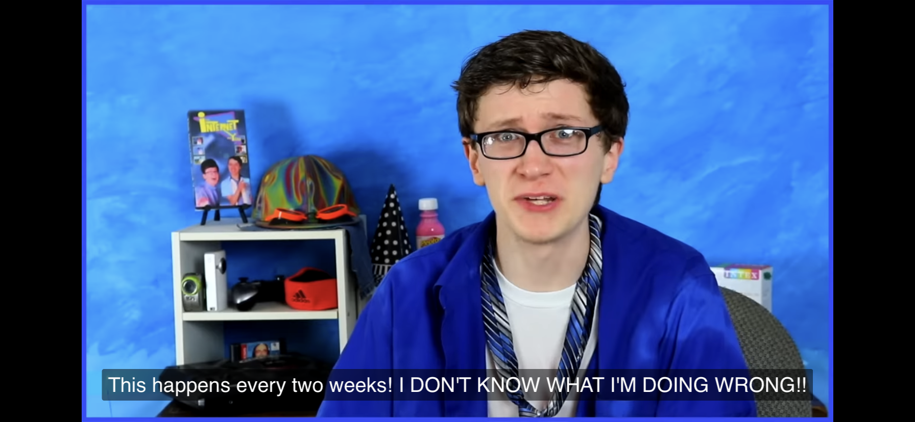 High Quality Scott the Woz I Don’t Know What I’m Doing Wrong Blank Meme Template